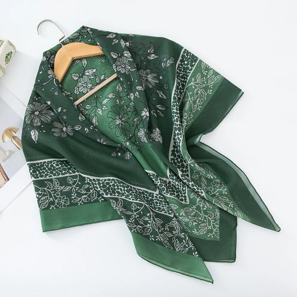 alalar-Scarf-Abaya Women Malaysia Tudung Bawal Flower Print Hijab New Design Headscarf