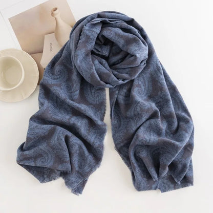 alalar | Elegant Autumn & Winter Cashmere-Feel Shawl – Printed Warm Scarf for Women