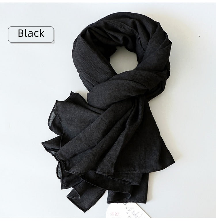 alalar | Women’s Winter Cotton & Linen Scarf – Warm Seasonal Shawl