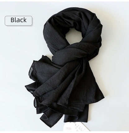alalar | Women’s Winter Cotton & Linen Scarf – Warm Seasonal Shawl