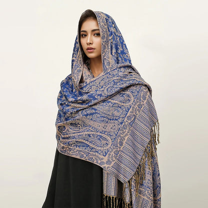 alalar | Bohemia Pashmina Hijab — Long Cashmere-Feel Shawl