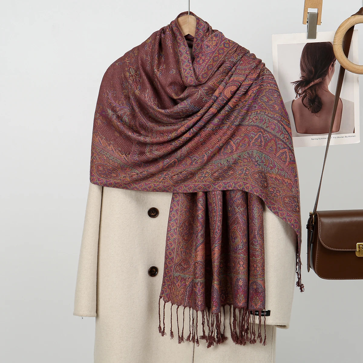 alalar-Paisley Pashmina Hijab