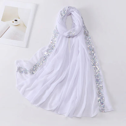alalar-Chiffon Hijab Scarf Turban for Muslim Women Fashion Headscarf -شيفون