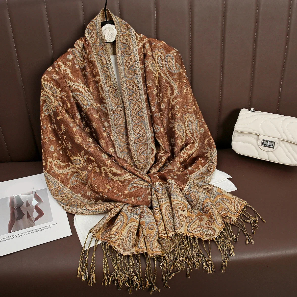 alalar | Bohemia Pashmina Hijab — Long Cashmere-Feel Shawl