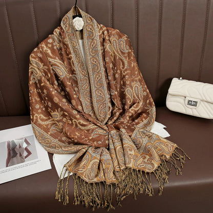 alalar | Bohemia Pashmina Hijab — Long Cashmere-Feel Shawl