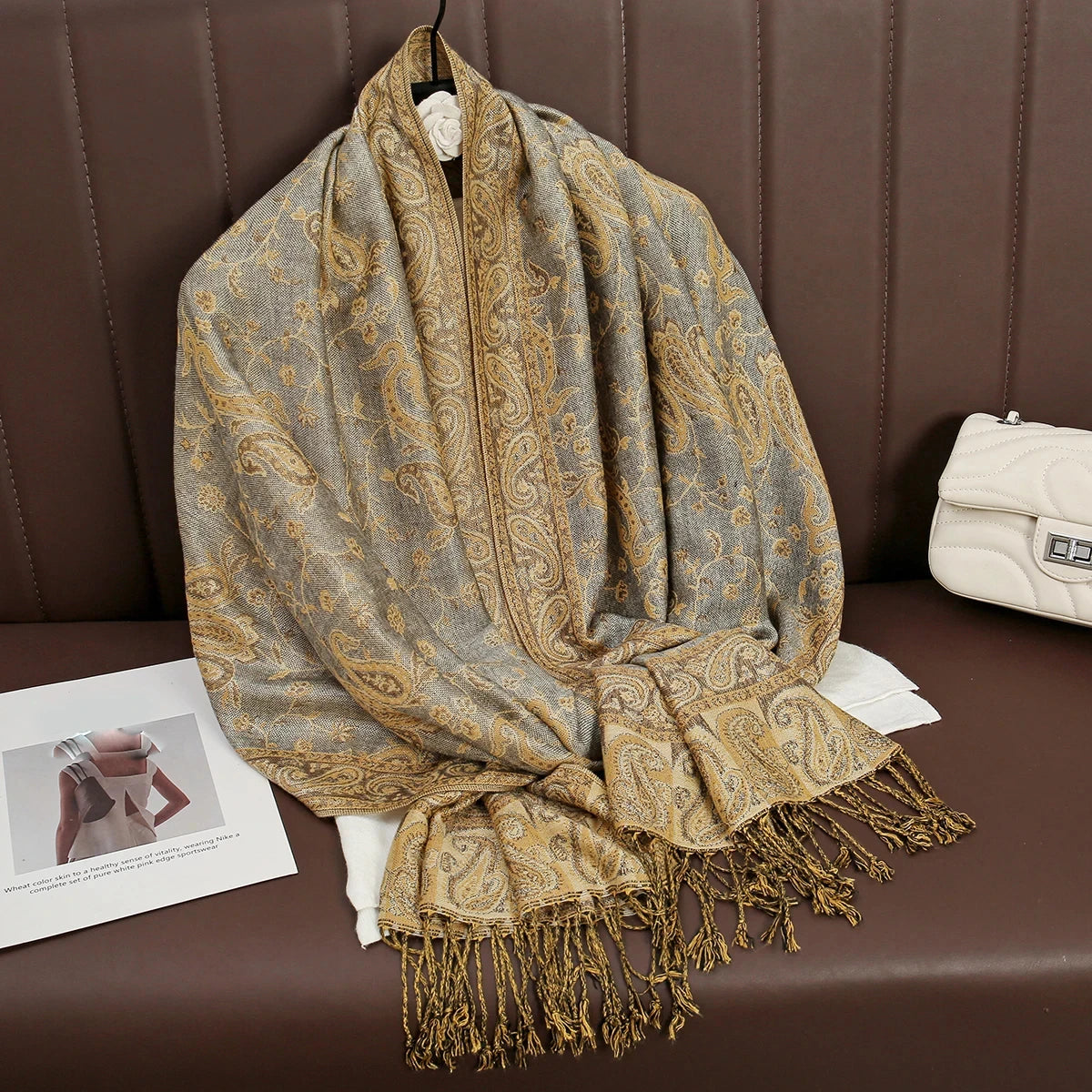 alalar | Bohemia Pashmina Hijab — Long Cashmere-Feel Shawl