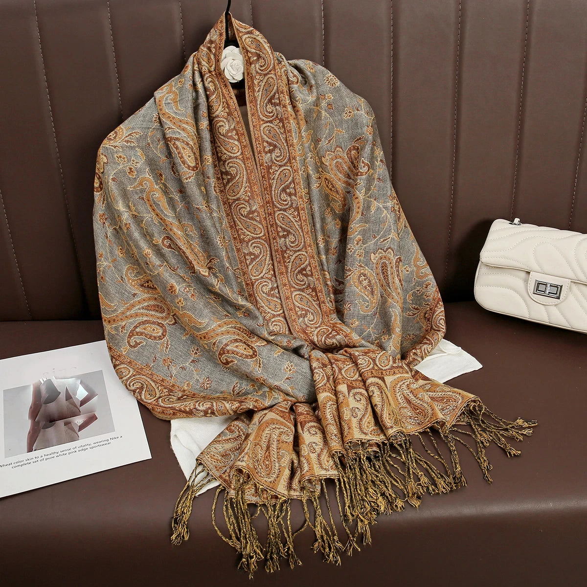 alalar | Bohemia Pashmina Hijab — Long Cashmere-Feel Shawl