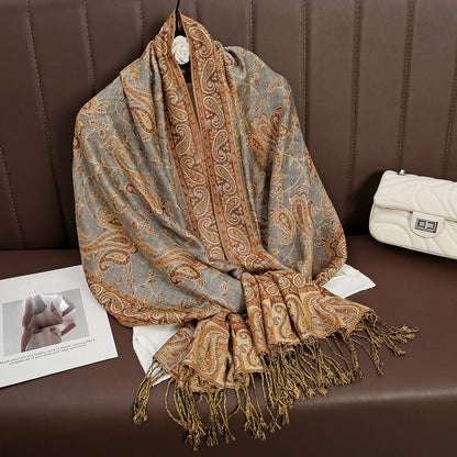 alalar | Bohemia Pashmina Hijab — Long Cashmere-Feel Shawl