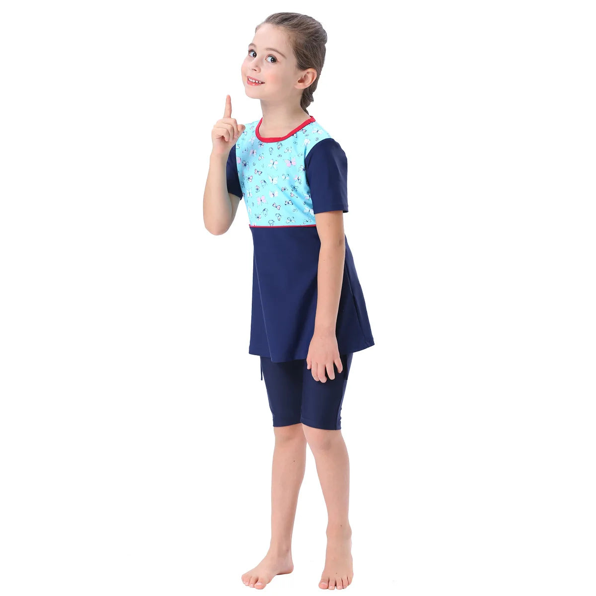 alalar | Girls’ Modest Two-Piece Swimwear – Conservative Sun-Protective Muslim Swimsuit