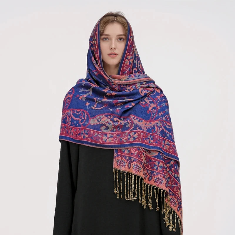 alalar | Bohemia Pashmina Hijab — Long Cashmere-Feel Shawl