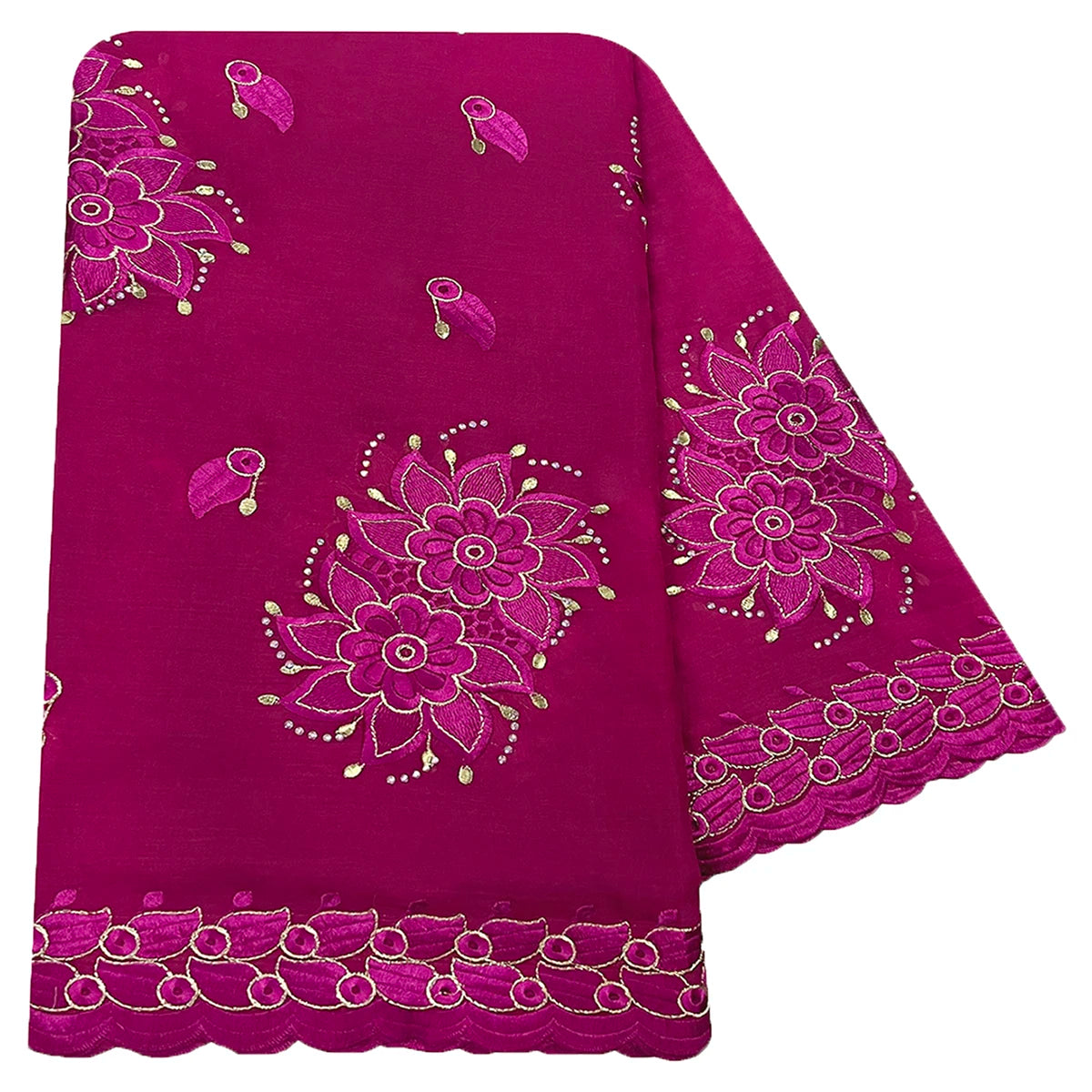 alalar | Embroidered Cotton Hijab Scarf – African & Dubai Style