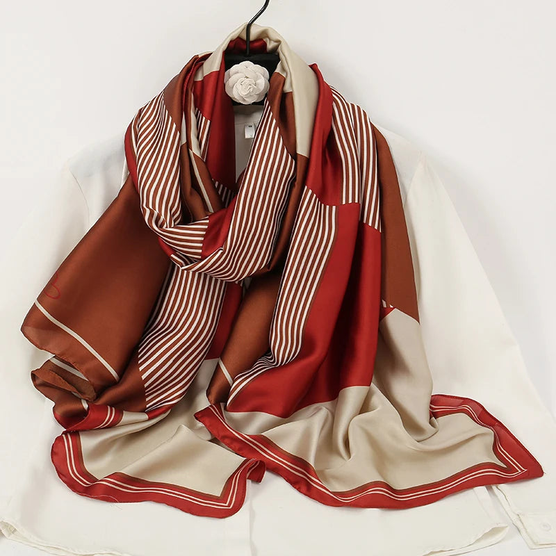 alalar-Women2024 New Satin Silk Shawl Hijab Headscarf