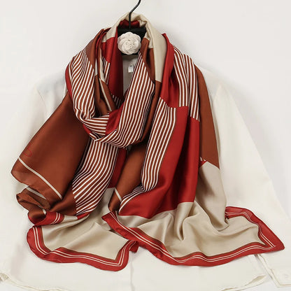 alalar-Women2024 New Satin Silk Shawl Hijab Headscarf