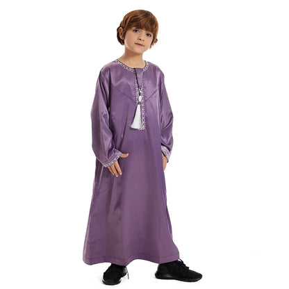 alalar | Kids Eid Jubba Thobe – Muslim Boys Prayer Abaya Robe