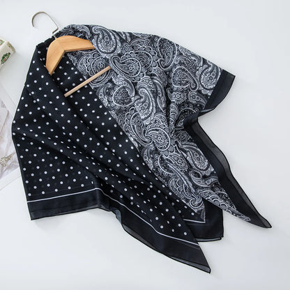 alalar-Scarf-Abaya Women Malaysia Tudung Bawal Flower Print Hijab New Design Headscarf