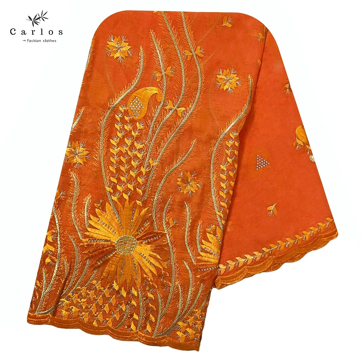 alalar- Turban Embroidery Soft Dubai Cotton Scarf-استيراد دبي