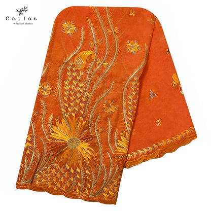 alalar- Turban Embroidery Soft Dubai Cotton Scarf-استيراد دبي