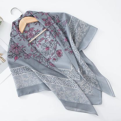 alalar-Scarf-Abaya Women Malaysia Tudung Bawal Flower Print Hijab New Design Headscarf