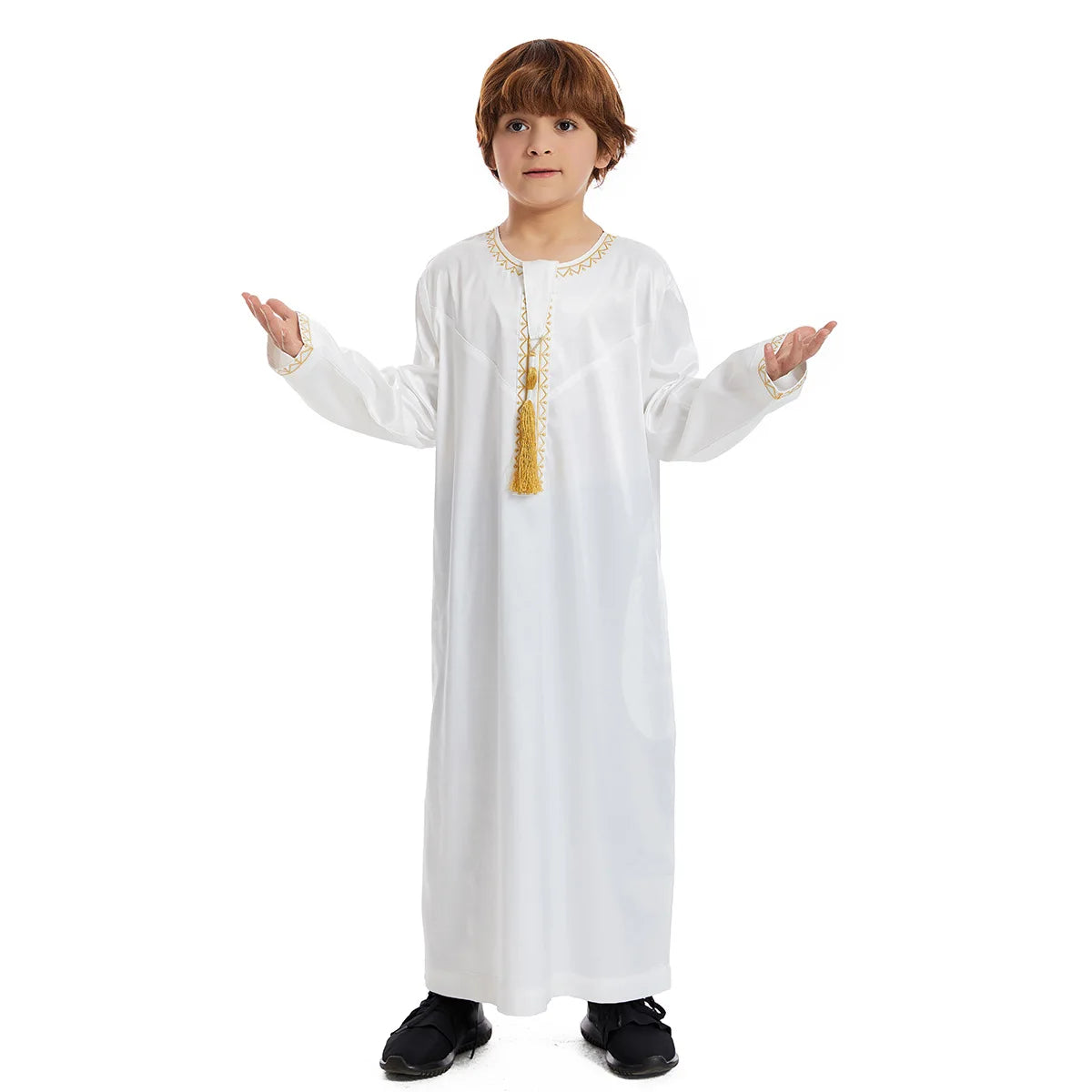 alalar | Kids Eid Jubba Thobe – Muslim Boys Prayer Abaya Robe