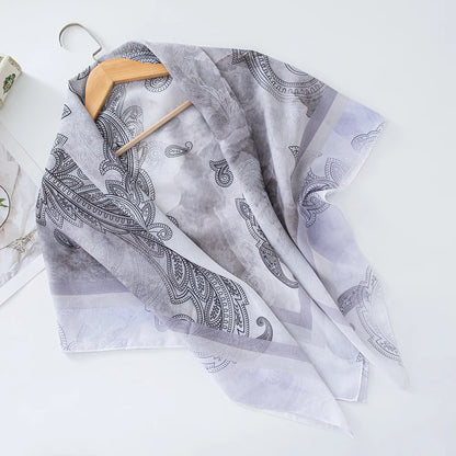 alalar-Scarf-Abaya Women Malaysia Tudung Bawal Flower Print Hijab New Design Headscarf