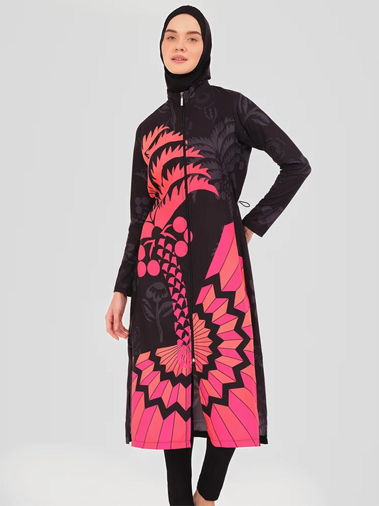 alalar | 3-Piece Long Burkini Swimsuit – Full-Coverage Modest Swimwear with Hijab