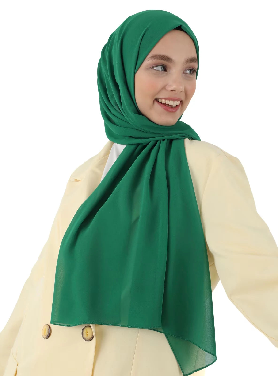 alalar | Premium Plain Chiffon Hijab – Malaysian Style Long Shawl