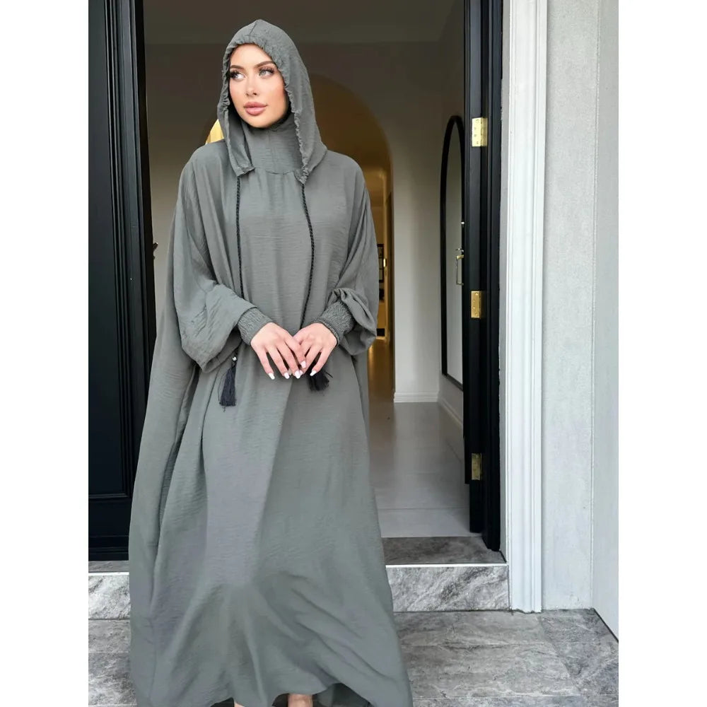 ALALAR | Hooded Jilbab Dress for Women – Eid Ramadan Morocco Kaftan Dubai Modest Long Robe 2026