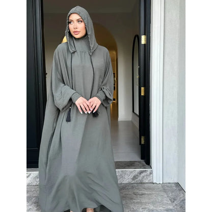ALALAR | Hooded Jilbab Dress for Women – Eid Ramadan Morocco Kaftan Dubai Modest Long Robe 2026