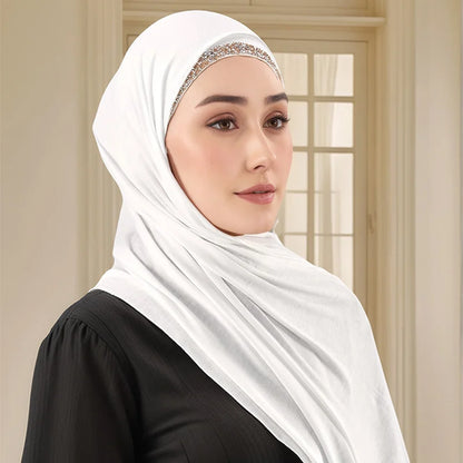 alalar | 2-Piece Modal Jersey Hijab Set – Soft Stretch Scarf + Adjustable Inner Cap