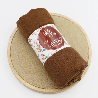 alalar-Big size  crinkle scarf for women soft cotton headscarf