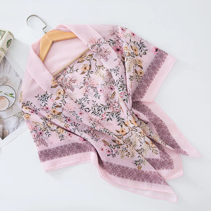 alalar-Scarf-Abaya Women Malaysia Tudung Bawal Flower Print Hijab New Design Headscarf