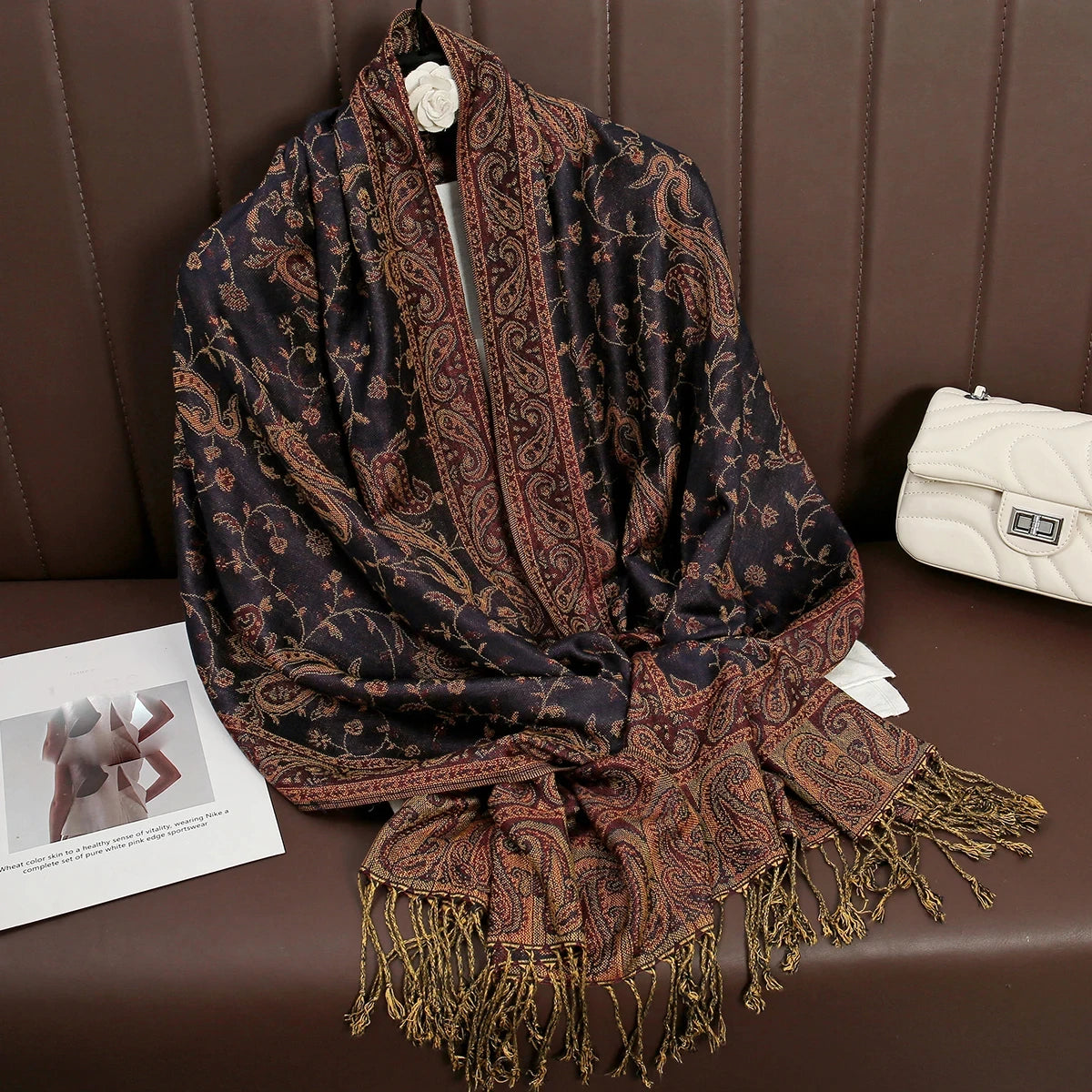 alalar | Bohemia Pashmina Hijab — Long Cashmere-Feel Shawl