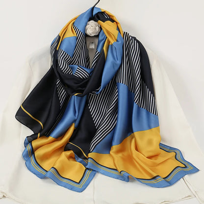 alalar-Women2024 New Satin Silk Shawl Hijab Headscarf