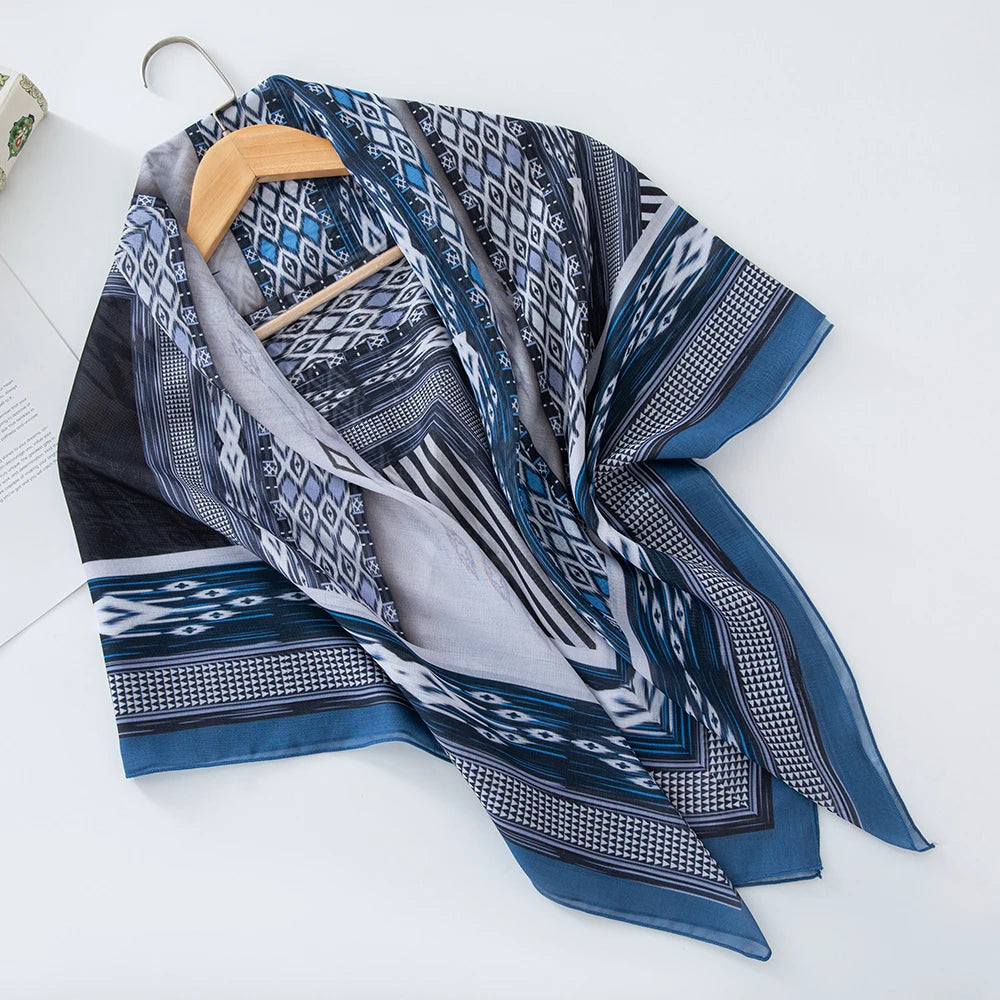 alalar-Scarf-Abaya Women Malaysia Tudung Bawal Flower Print Hijab New Design Headscarf