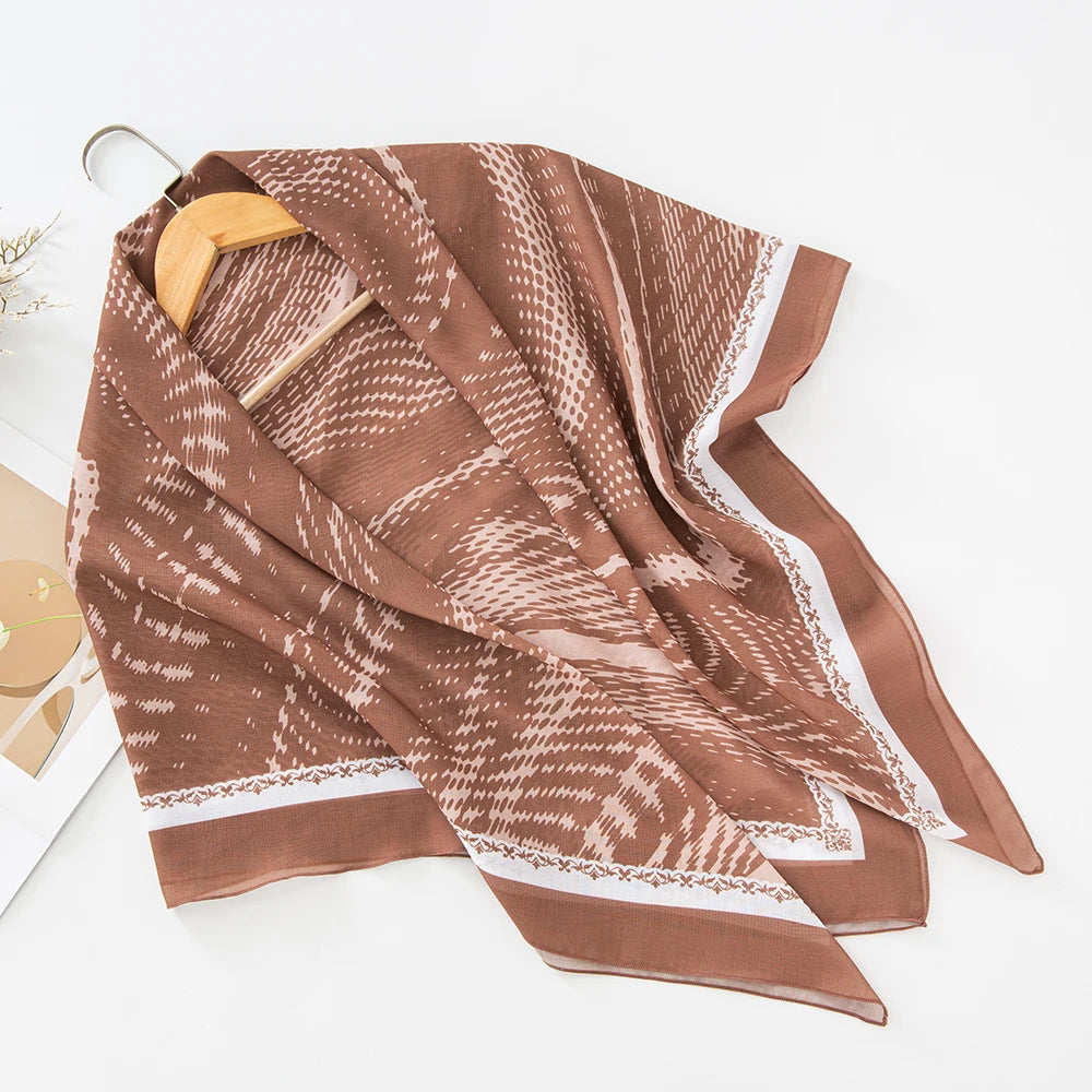 alalar-Scarf-Abaya Women Malaysia Tudung Bawal Flower Print Hijab New Design Headscarf