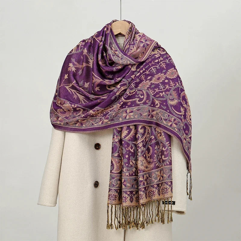 alalar | Bohemia Pashmina Hijab — Long Cashmere-Feel Shawl