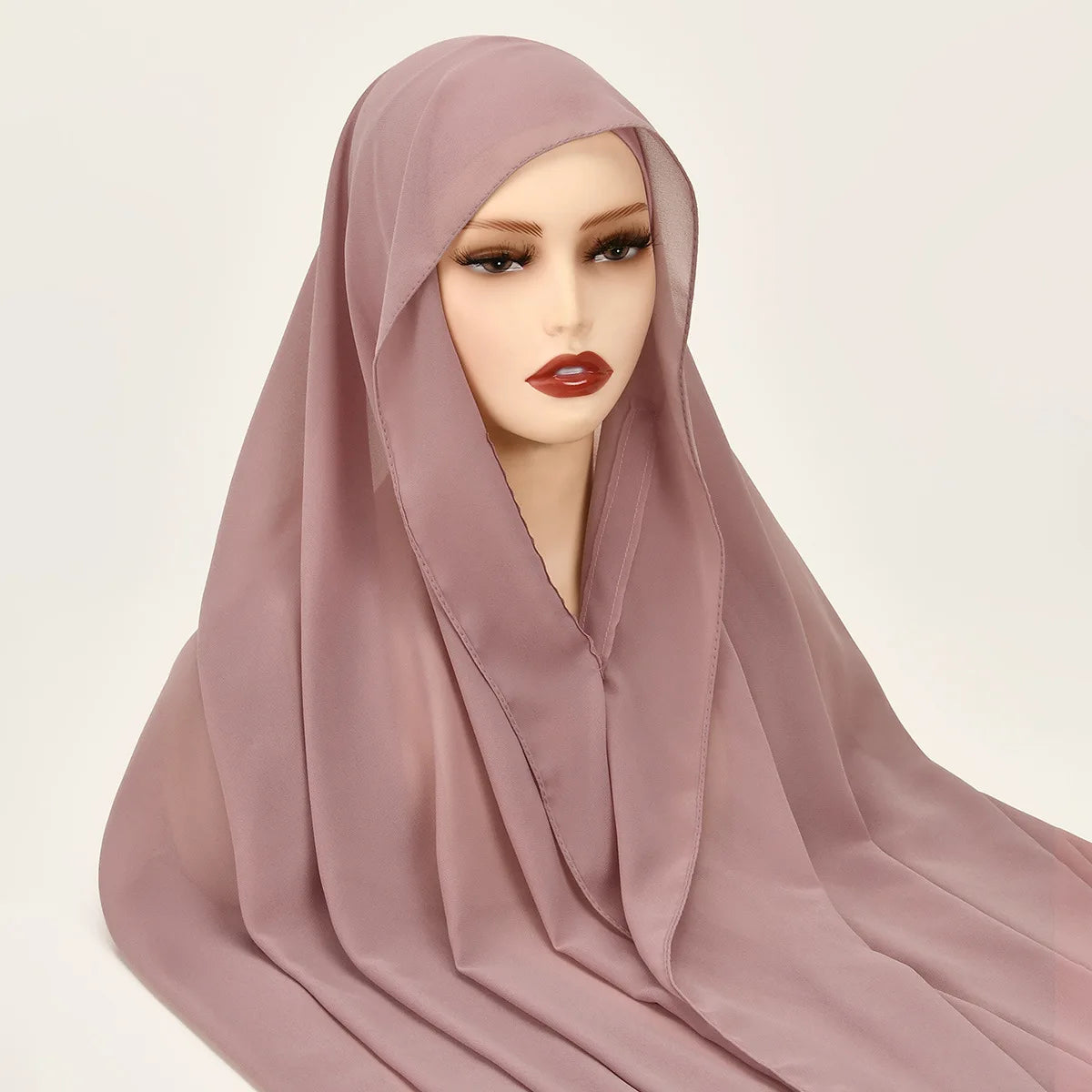 alalar | Chiffon Hijab with Built-In Magnets – Premium No-Pin Scarf with Undercap Turban