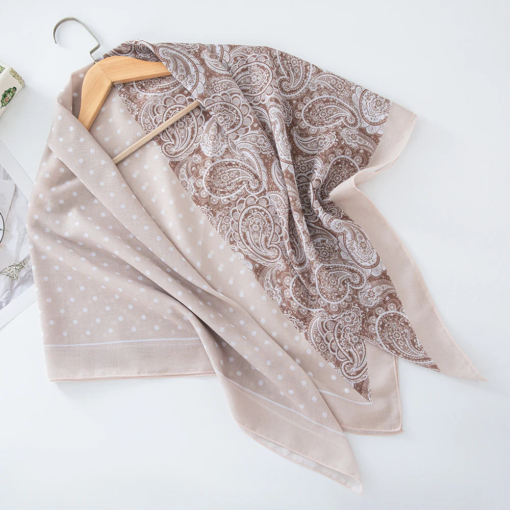 alalar-Scarf-Abaya Women Malaysia Tudung Bawal Flower Print Hijab New Design Headscarf