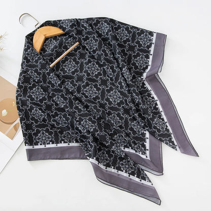 alalar-Scarf-Abaya Women Malaysia Tudung Bawal Flower Print Hijab New Design Headscarf