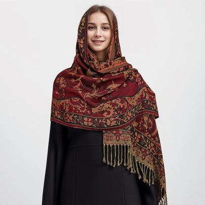 alalar | Bohemia Pashmina Hijab — Long Cashmere-Feel Shawl