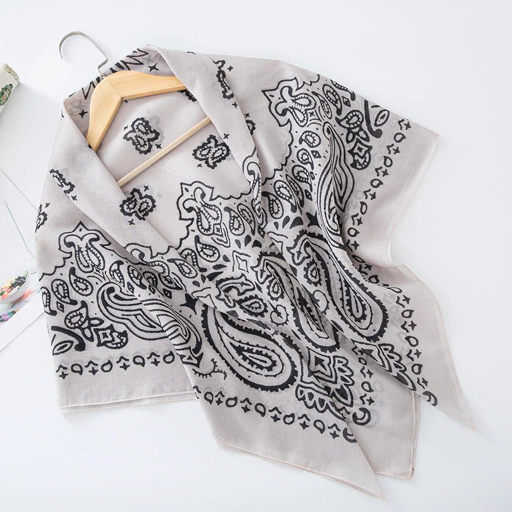 alalar-Scarf-Abaya Women Malaysia Tudung Bawal Flower Print Hijab New Design Headscarf