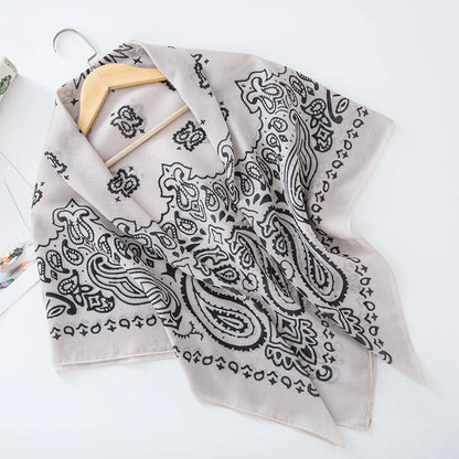 alalar-Scarf-Abaya Women Malaysia Tudung Bawal Flower Print Hijab New Design Headscarf