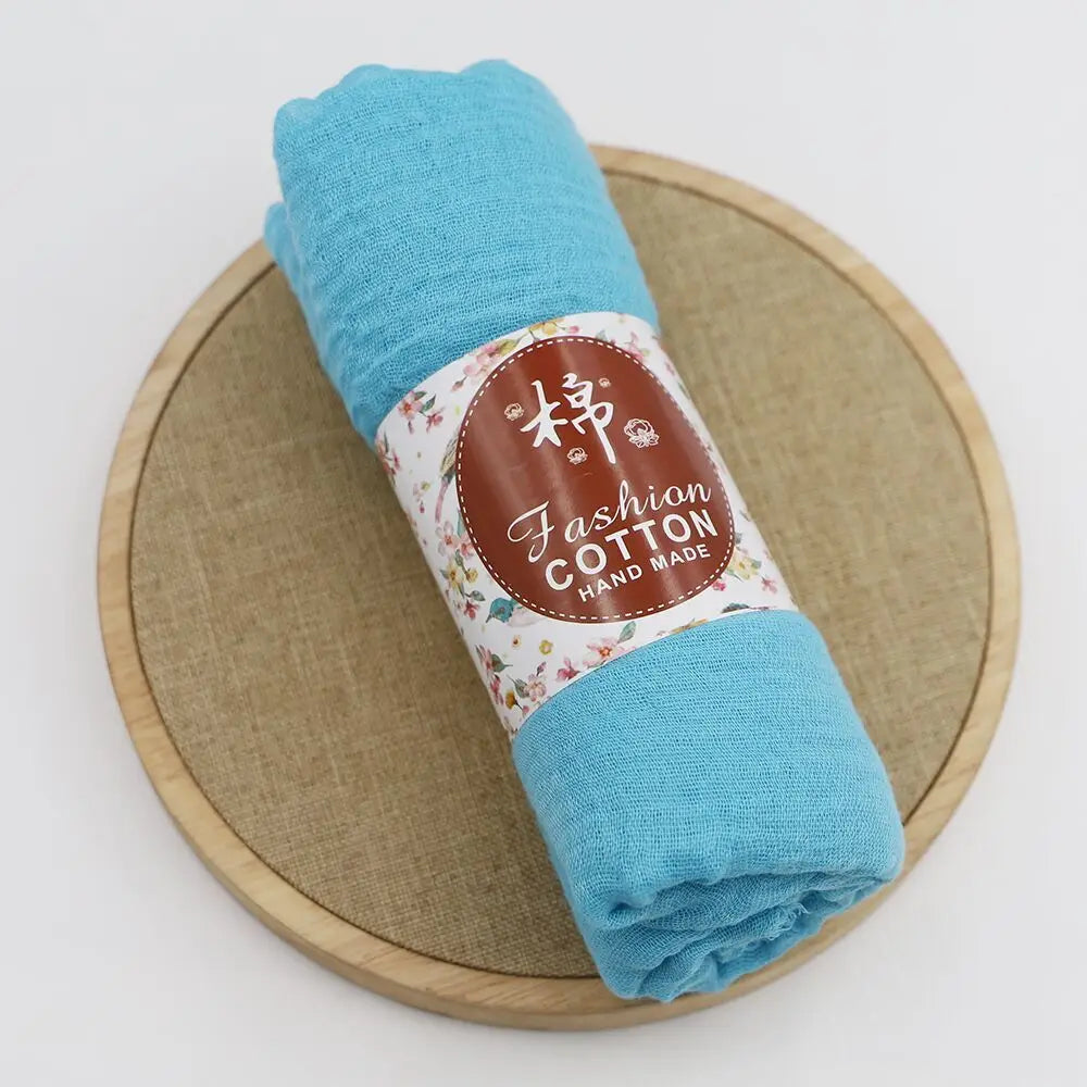 alalar-Big size  crinkle scarf for women soft cotton headscarf