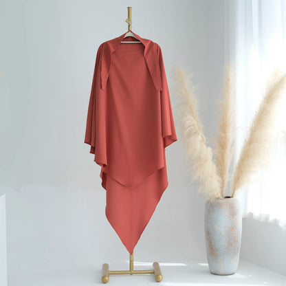 alalar-Extra-long Khimar Hijab Scarf for Muslim Women, Islamic Clothing Prayer Headcover, Dubai Turkish Hijabi Headscarf, Ramadan Eid