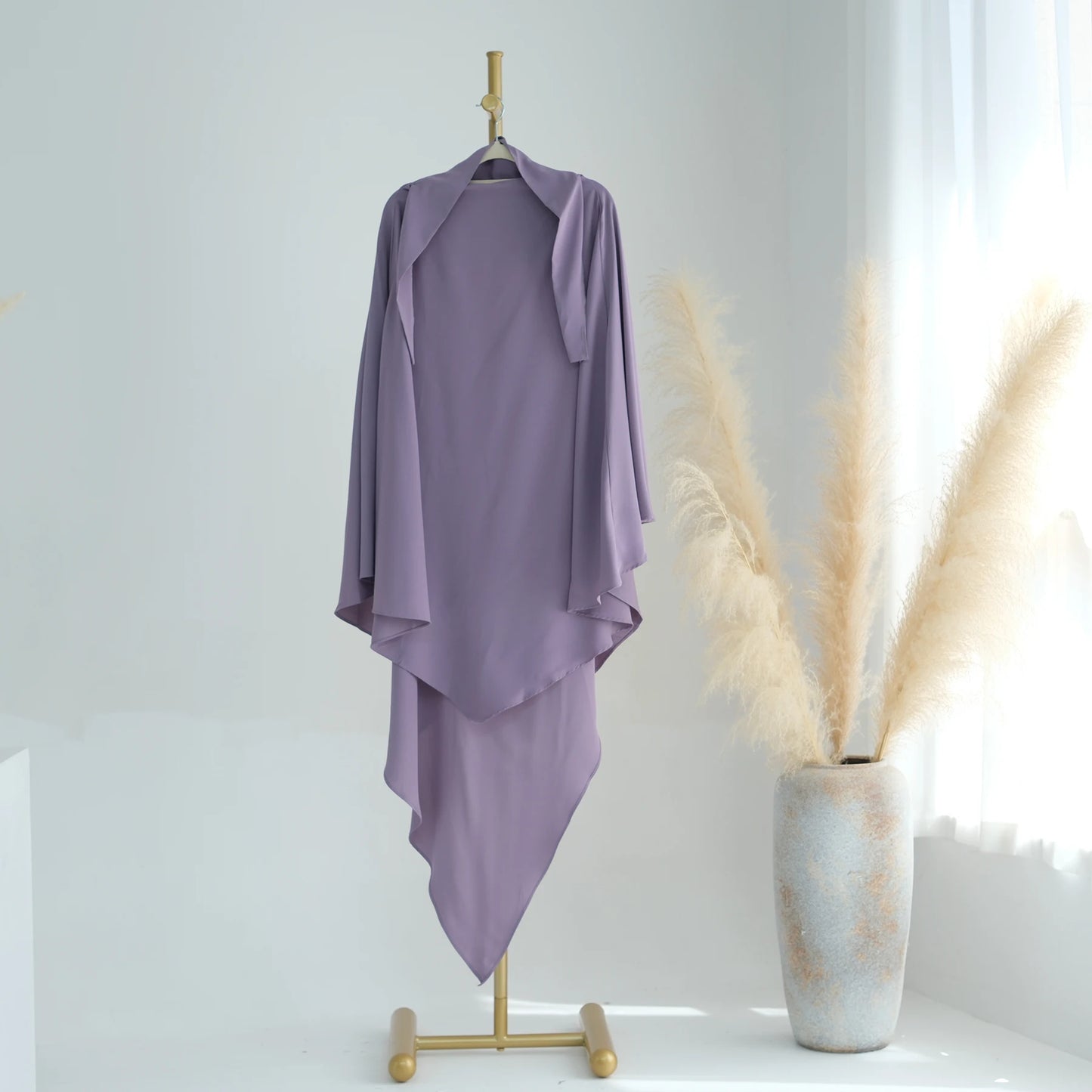 alalar-Extra-long Khimar Hijab Scarf for Muslim Women, Islamic Clothing Prayer Headcover, Dubai Turkish Hijabi Headscarf, Ramadan Eid