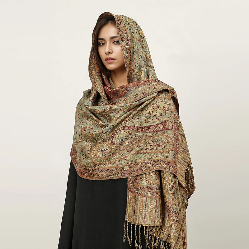 alalar | Bohemia Pashmina Hijab — Long Cashmere-Feel Shawl