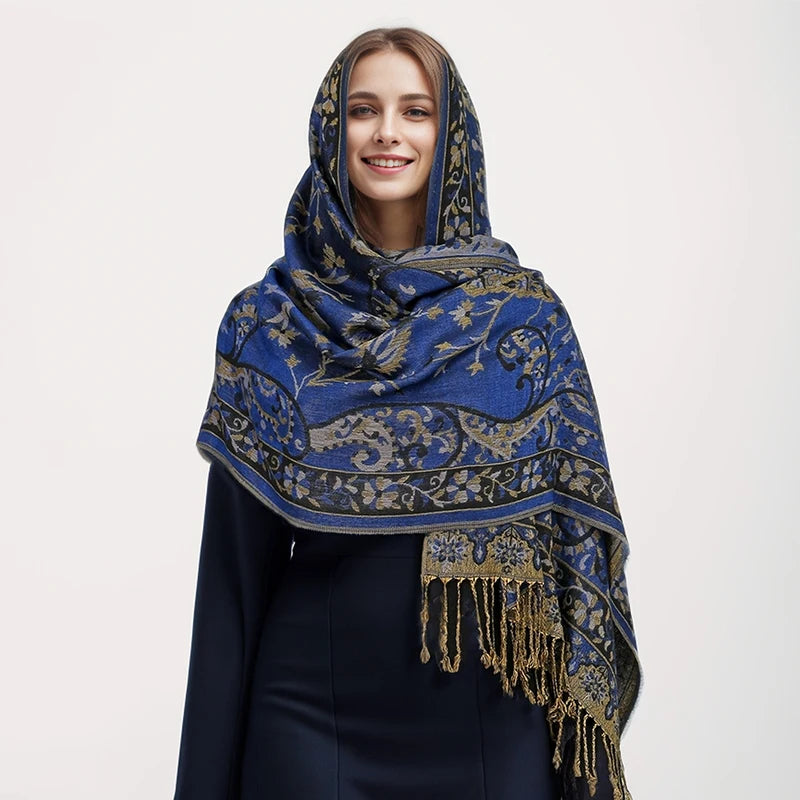 alalar | Bohemia Pashmina Hijab — Long Cashmere-Feel Shawl