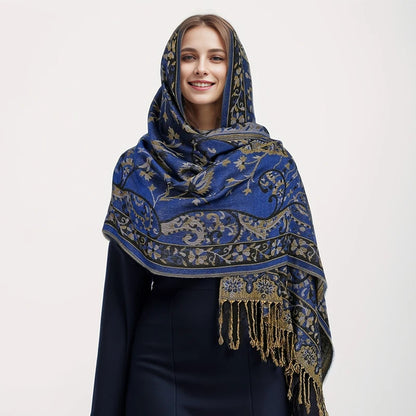 alalar | Bohemia Pashmina Hijab — Long Cashmere-Feel Shawl