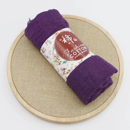 alalar-Big size  crinkle scarf for women soft cotton headscarf