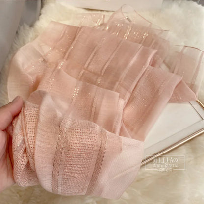 alalar | Checkered Mulberry Silk & Wool Scarf – Luxury Autumn & Winter Shawl for Women